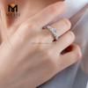 1 quilate oro blanco 14K 18K último anillo de oro moissanite de boda para mujer