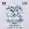 1.138ct D SI1 Diamantes de laboratorio sueltos EX CUT al por mayor al por mayor