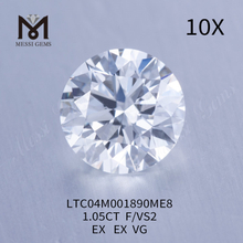 F Diamantes redondos de laboratorio de 1,05 quilates VS2 EX Cut