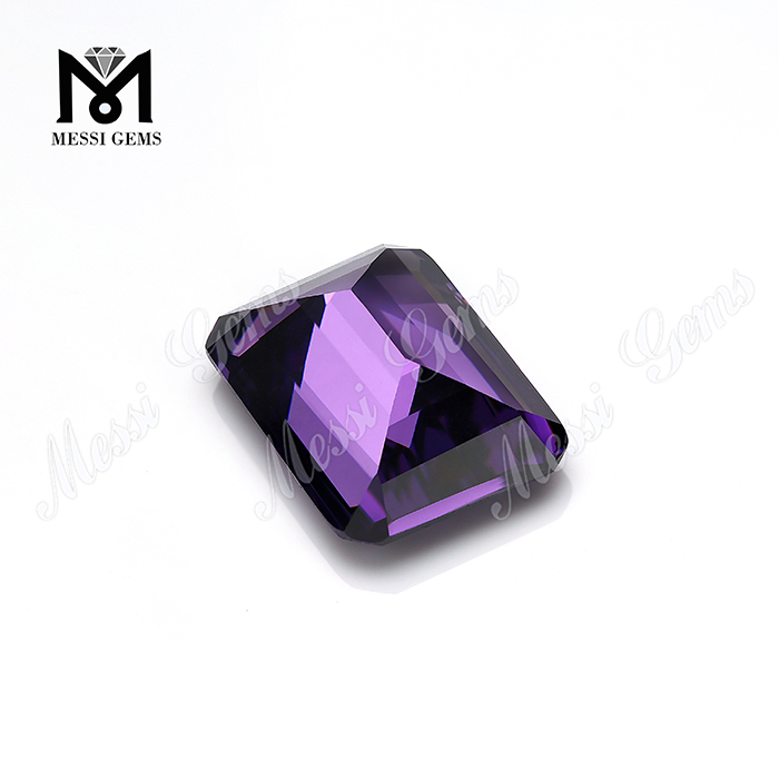 13*18 amatista gemas sueltas zirconia cúbica talla esmeralda