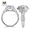 Anillos de boda de 1,8 quilates, 14k/18k, anillo de oro moissanite para niña