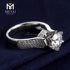 1,5 quilates DEF cvd anillos de diamantes sintéticos 14k 18k oro blanco compromiso boda anillo de diamantes