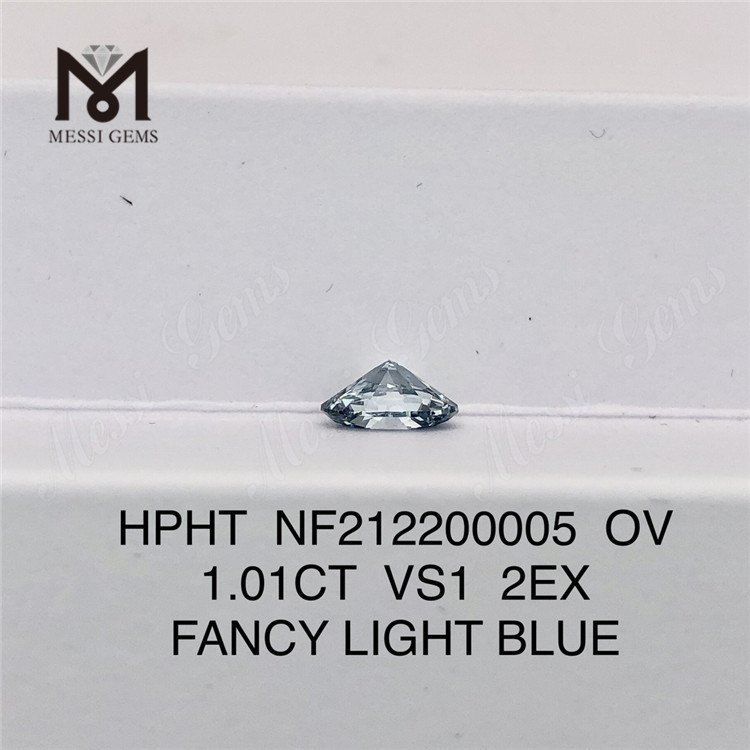 NF212200005 OV 1.01CT VS1 2EX FANCY AZUL CLARO Diamantes de laboratorio HPHT