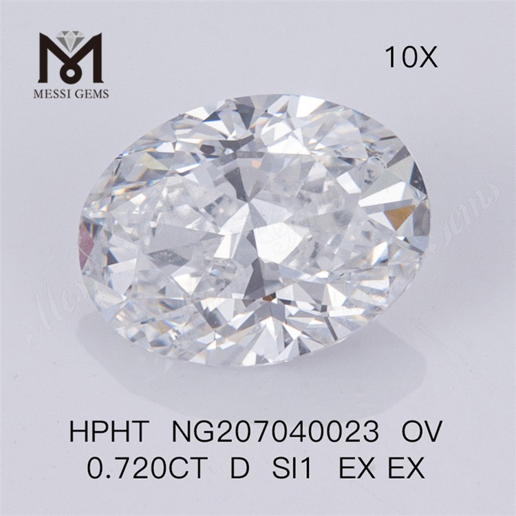 HPHT OV 0.720CT D SI1 EX Diamante de laboratorio EX 