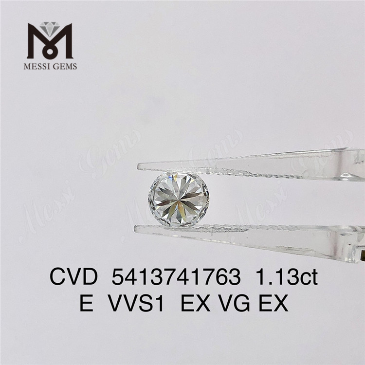 1.13ct E cvd diamante vvs blanco suelto precio de fábrica de diamantes hechos por el hombre