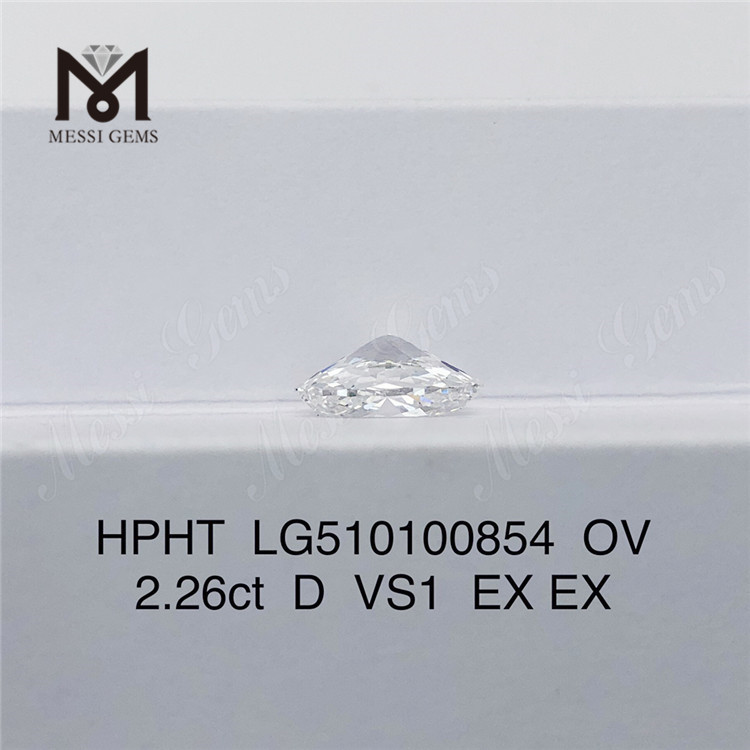 2.26CT hpht laboratorio cultivado diamante F ov laboratorio diamante precio al por mayor