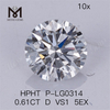 Diamante de laboratorio HPHT 0.61CT D VS1 5EXLab Diamonds