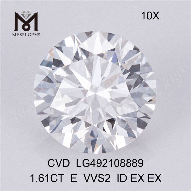 1.61ct E cvd lab diamond vvs round EX lab diamond en oferta