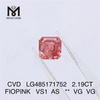 2.19CT FIOPINK VS1 AS VG VG diamante de laboratorio al por mayor CVD LG485171752