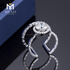 1.14ct 18k gpld anillo de bodas de moda regalo de mujer joyería de oro DEF Moissanite anillo de diamantes
