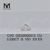 3.53CT G cvd diamante de laboratorio Forma de cojín diamantes sueltos hechos por el hombre en stock