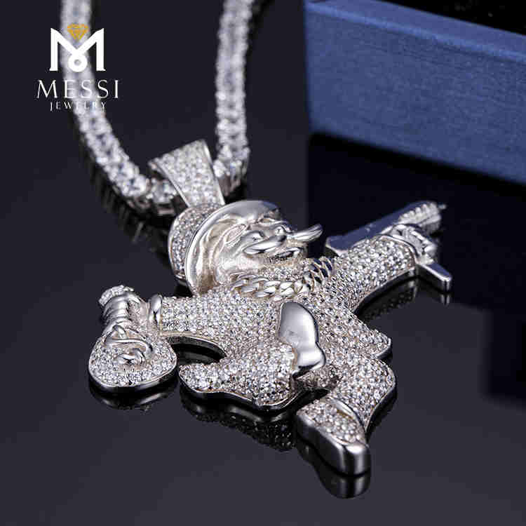 collar de moda de alta calidad de ladrón de caballero de cadena caliente de hip hop
