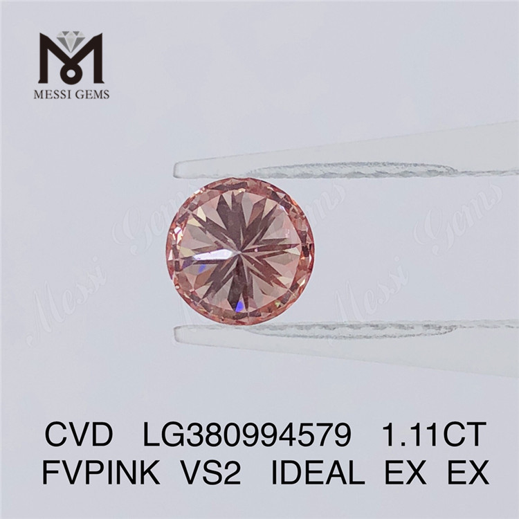 1.11CT FIPINK VS2 CVD laboratorio de diamantes fabricantes de diamantes IGI LG380994579
