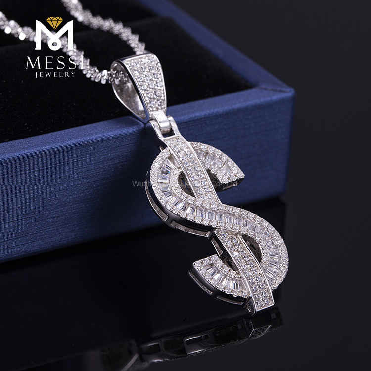 Collar Hiphop Regalos personalizados Personalidad Carta Empalme Colgante Hiphop Joyería Ice Out collar