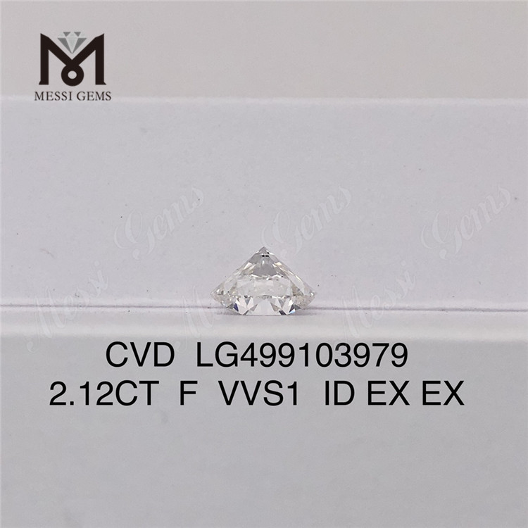 2.12CT F VVS1 ID EX EX Diamante cultivado en laboratorio CVD