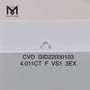 Precio del diamante sintético 4.011ct CVD F VS1 3EX por quilate
