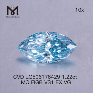 Diamante sintético azul de 1,22 quilates VS1 Diamante de laboratorio IGI