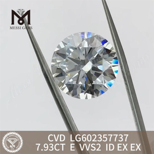 7.93CT E VVS2 ID EX EX cvd diamante en línea Brillo y belleza LG602357737