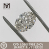 10.48CT OV F VS1 diamantes cultivados en laboratorio piedras sueltas 丨Messigems LG608398810 