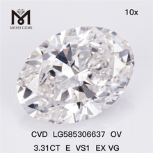 3.31CT E VS1 EX VG OV mejor laboratorio de diamantes CVD LG585306637