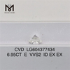 6.95CT E VVS2 ID EX EX CVD Diamantes cultivados en laboratorio LG604377434 Sin minas 丨Messigems 