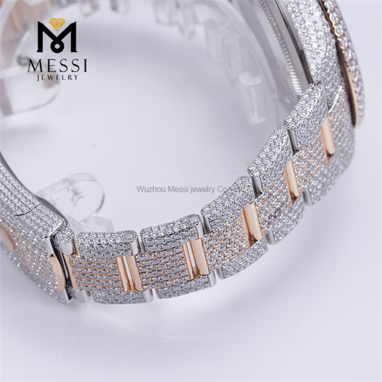 VVS Moissanite Diamond Reloj de lujo Moissanite Iced Out