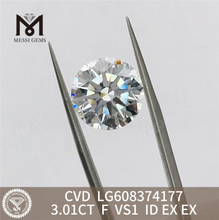 3.01CT F VS1 3ct diamantes cvd Impresionante belleza a la venta 丨Messigems LG608374177 