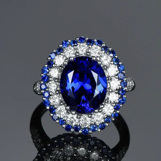 anillo de tanzanita