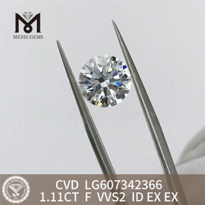  1.11CT F VVS2 CVD precio del diamante de laboratorio por quilate Brilliance丨Messigems LG607342366
