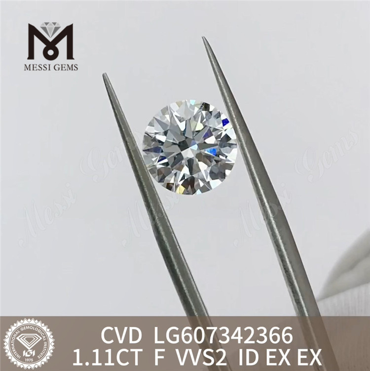  1.11CT F VVS2 CVD precio del diamante de laboratorio por quilate Brilliance丨Messigems LG607342366