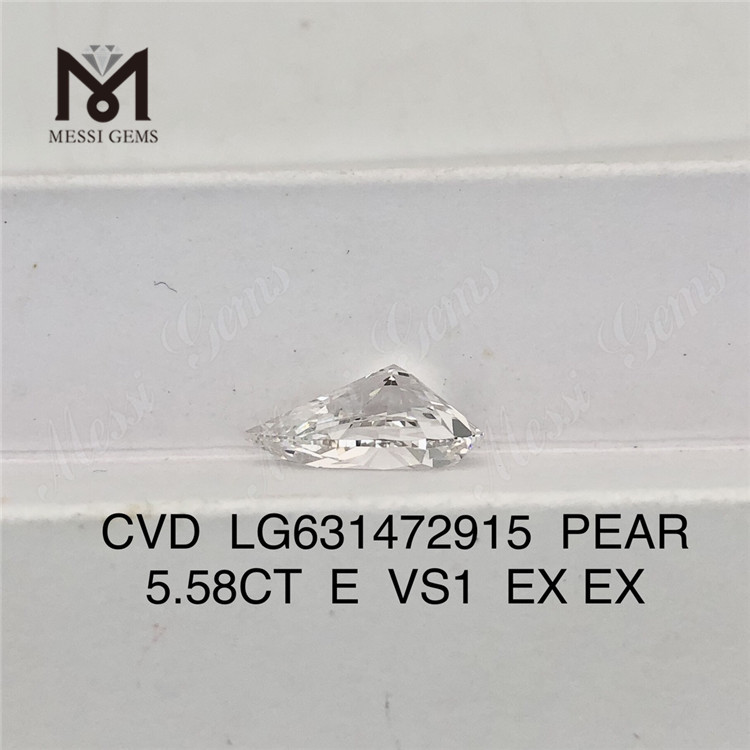 5.58CT E PEAR VS1 diamantes sintéticos IGI LG631472915丨Messigems