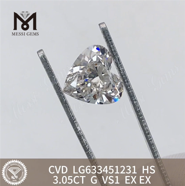 3.05CT G VS1 HS CVD diamantes hechos en laboratorio al por mayor LG633451231 丨Messigems 