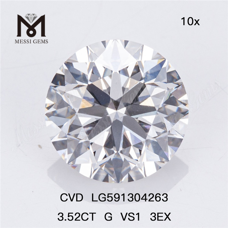 Diamantes CVD 3.52CT G VS1 3EX: su fuente confiable para pedidos al por mayor LG591304263丨Messigems