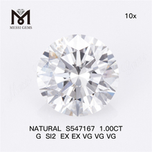 1.00CT G SI2 EX EX VG VG VG Encuentre su diamante natural perfecto Revela brillo S547167 丨Messigems