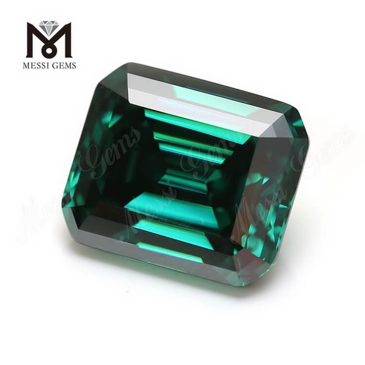 Green OCT Cut 10 * 14 mm moissanite suelto fábricas de piedras sueltas