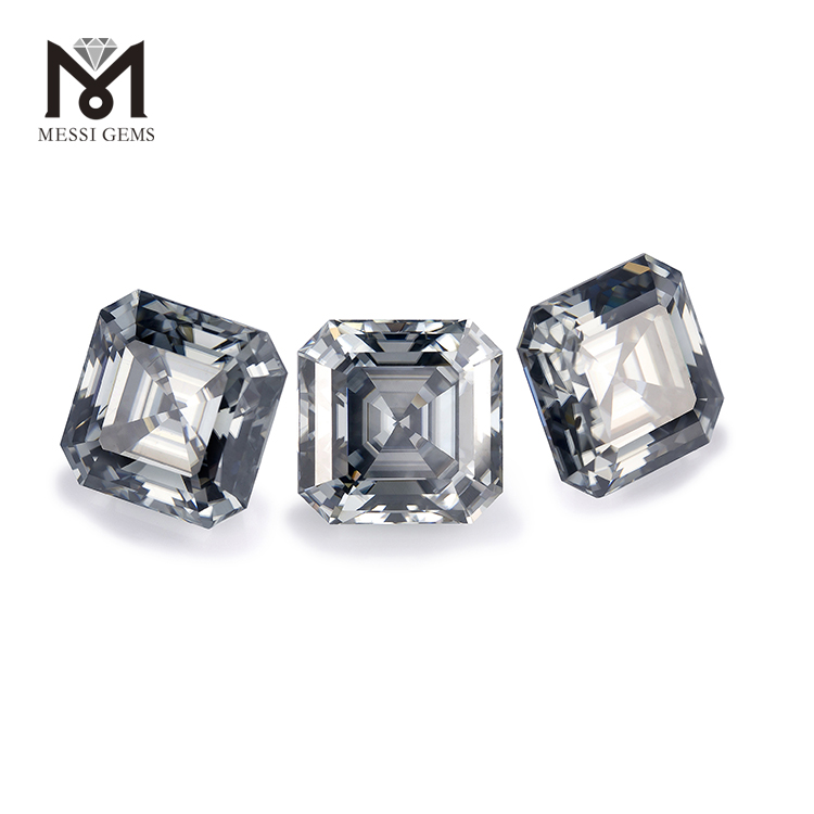 Diamante moissanita de corte Asscher de 10x10mm, precio al por mayor, moissanita sintética