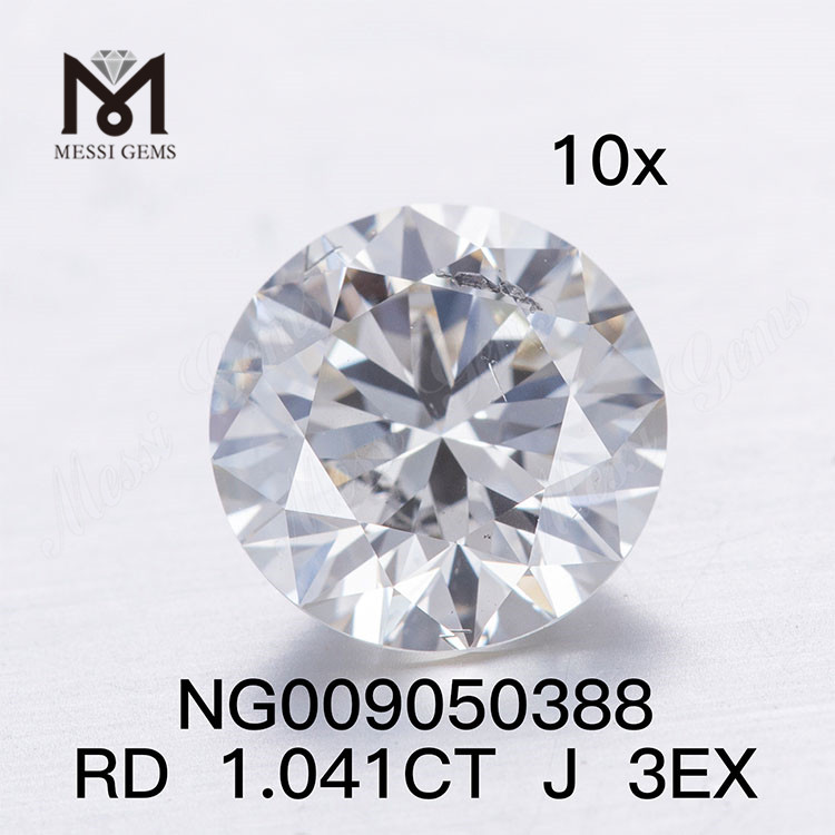 1.041ct J SI1 Diamante blanco cultivado en laboratorio I Corte SI EX