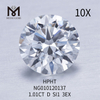 D Piedra preciosa suelta Diamante sintético 1,01 ct I Corte SI EX
