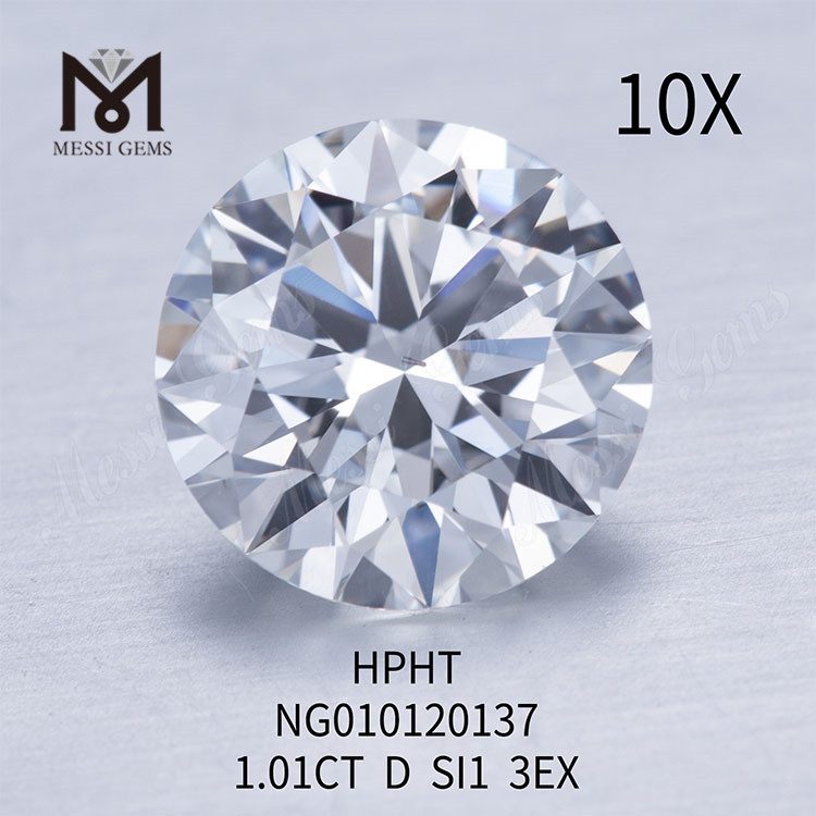 D Piedra preciosa suelta Diamante sintético 1,01 ct I Corte SI EX