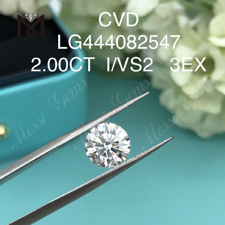 Diamantes de laboratorio de grado de corte EX con forma I VS2 RD de 2 quilates en oferta