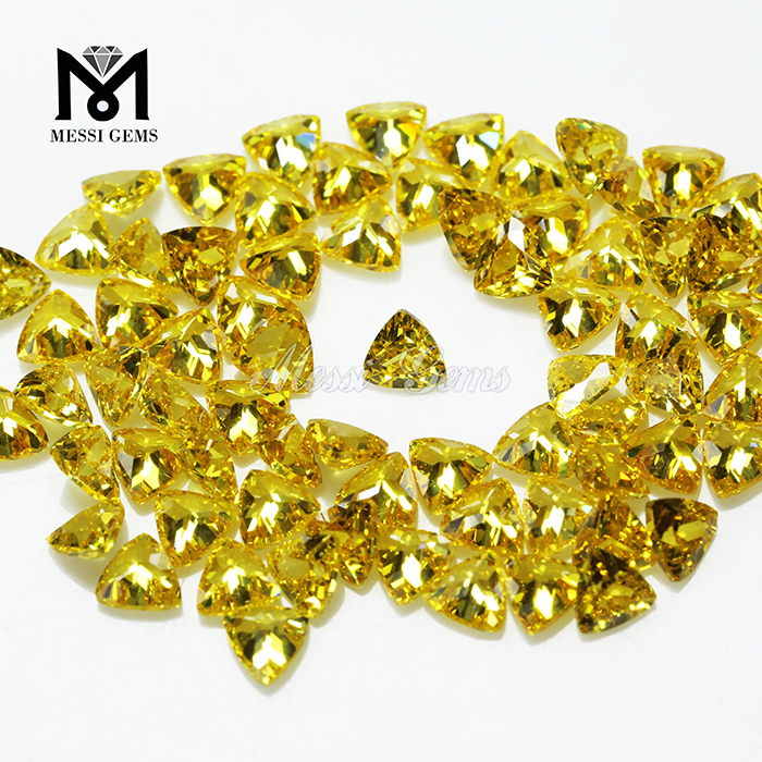 Fabricante billones Corte Amarillo Cubic Zirconia Piedras Sintéticas Cuadrado