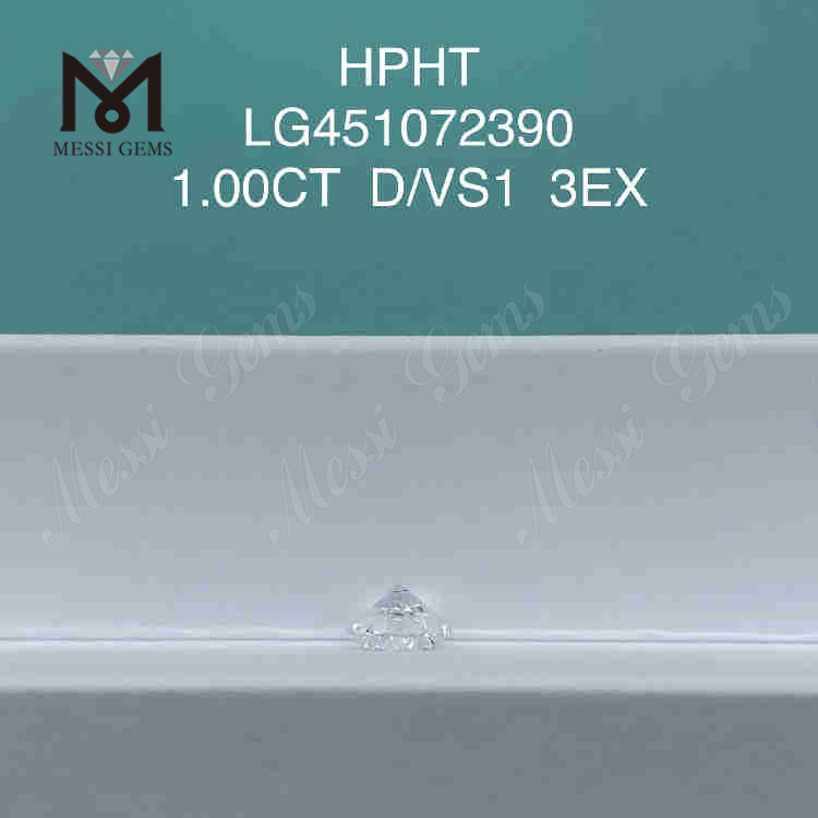 1.00CT D VS diamante creado en laboratorio 3EX HPHT diamantes sintéticos sueltos