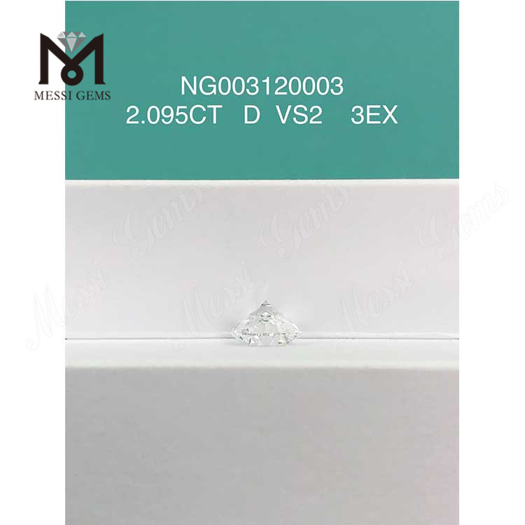 2.095ct D VS2 EX Corte Grado Redondo cvd diamante al por mayor