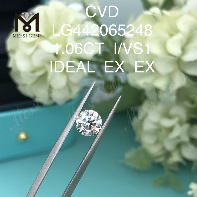 Precio de diamante de laboratorio de 2 quilates EX de talla redonda G VS2 de 2,06 ct