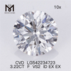 3.22ct f color 3ct diamantes sintéticos sueltos precio redondo CVD diamante precio al por mayor
