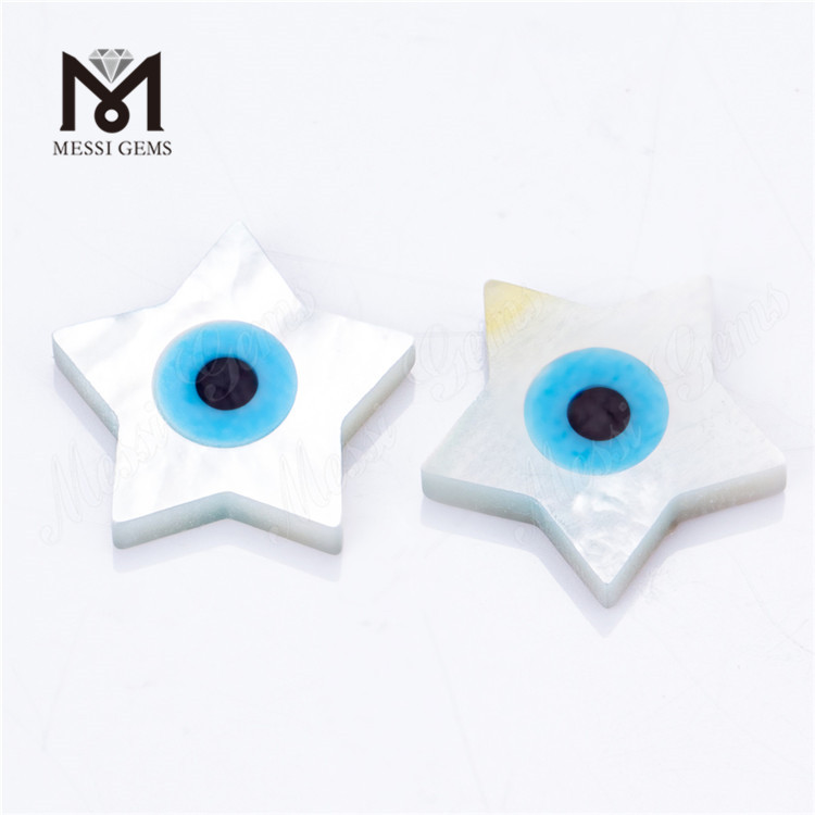 Concha de ojo en forma de estrella de 8 mm-10 mm de nácar