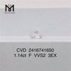 1.14ct F lab diamante VVS 3EX cvd diamante en oferta