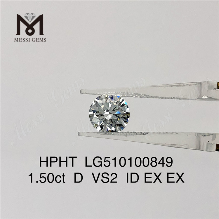 1.50CT D VS hpht diamante EX precio de fábrica de diamantes de laboratorio