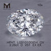 2.26CT hpht laboratorio cultivado diamante F ov laboratorio diamante precio al por mayor
