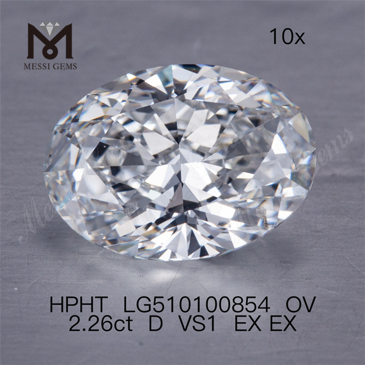 2.26CT hpht laboratorio cultivado diamante F ov laboratorio diamante precio al por mayor